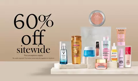 60% OFF SITEWIDE