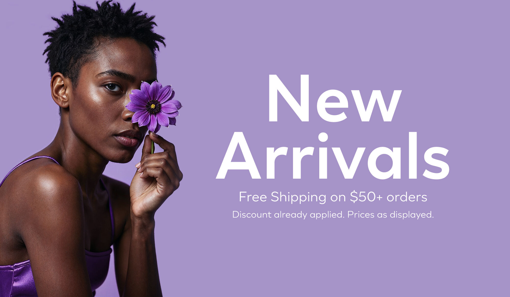 NEW ARRIVALS - Free Shipping on $50+ Orders! - Banner image