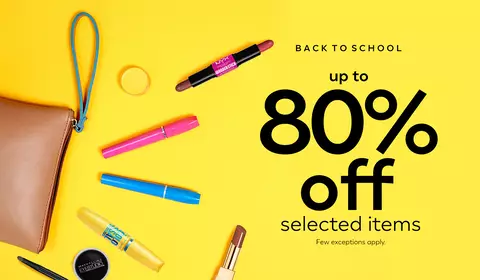 Back to school - Up to 80% off selected items