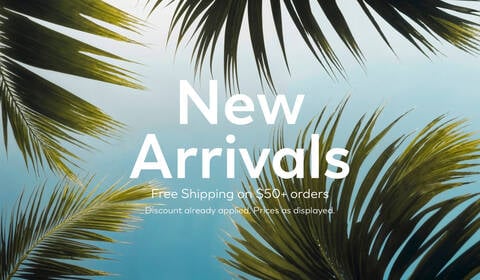 NEW ARRIVALS - Free Shipping on $50+ Orders! - Banner image